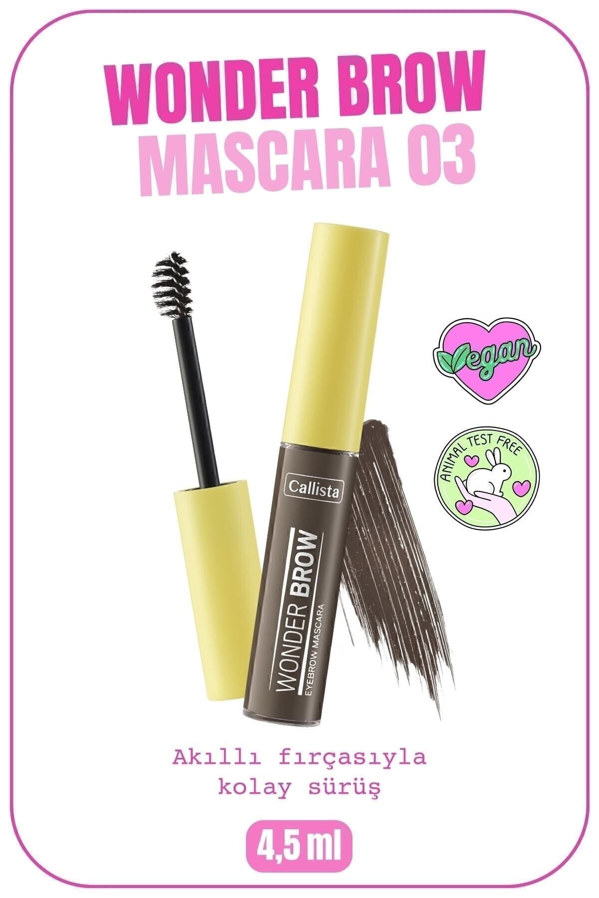 Wonder Brow Eyebrow Mascara Kaş Mascara - 03 Dark Brown - Dark Brown