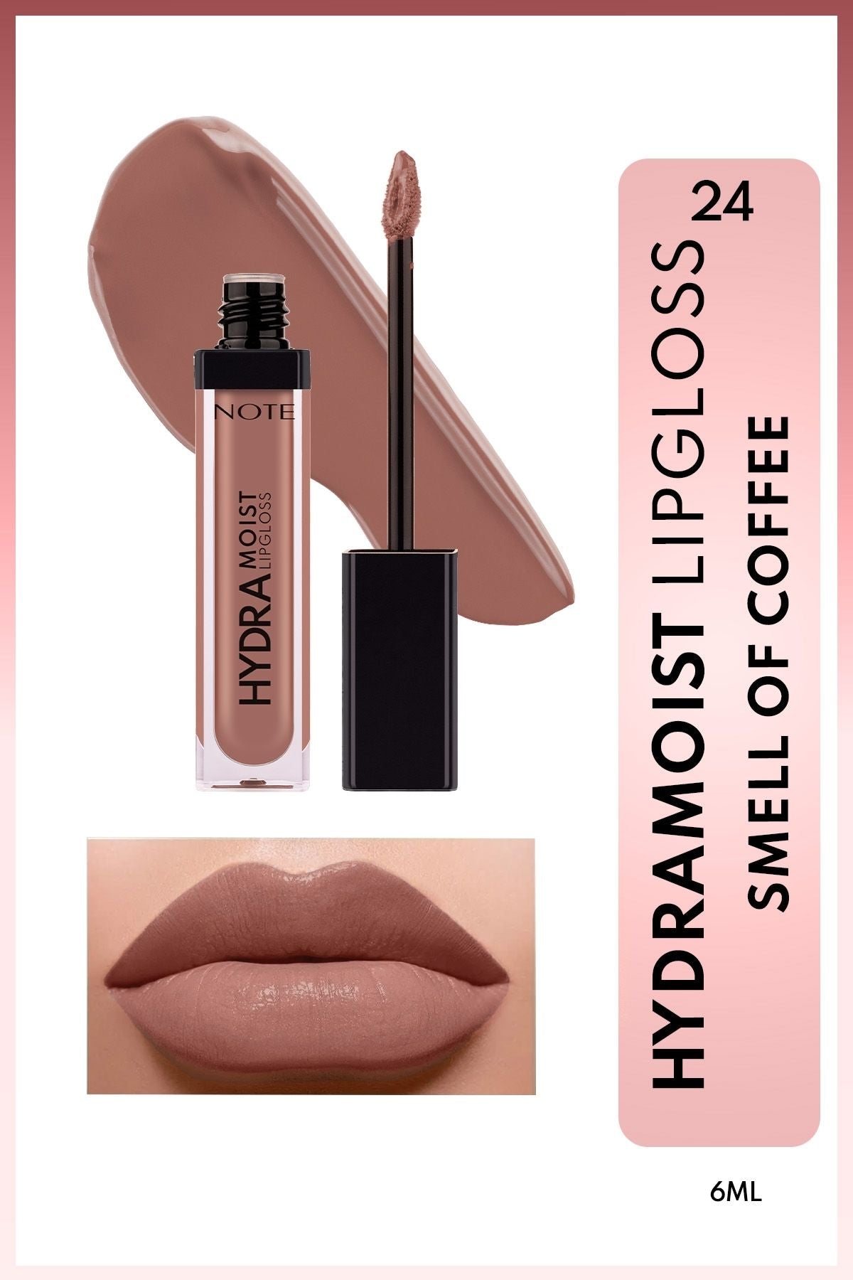 Hydramoist lipgloss moisturizing lip shine - 24 Smell of Coffee - Nude