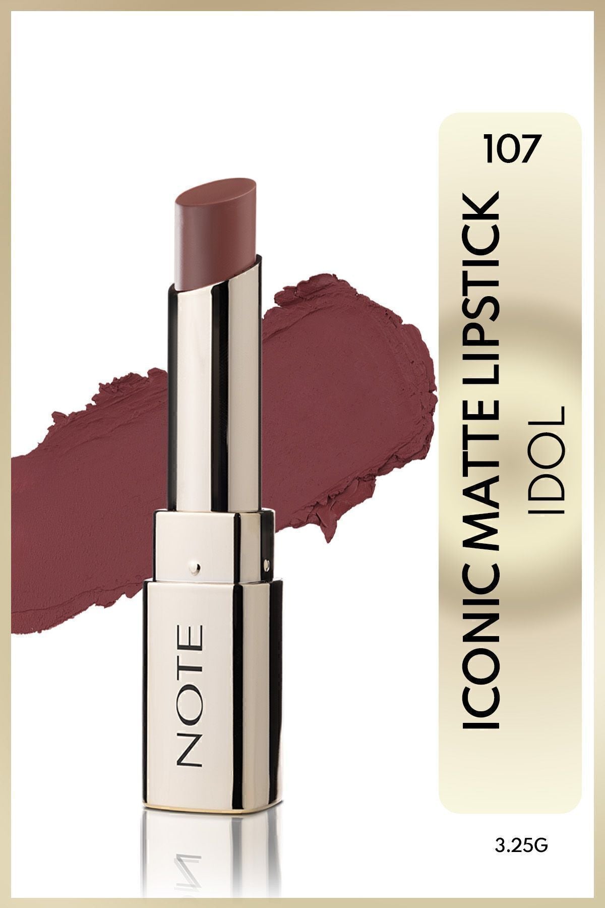 Iconic Matte Lipstick permanent matte lipstick 107 IDOL - Brown