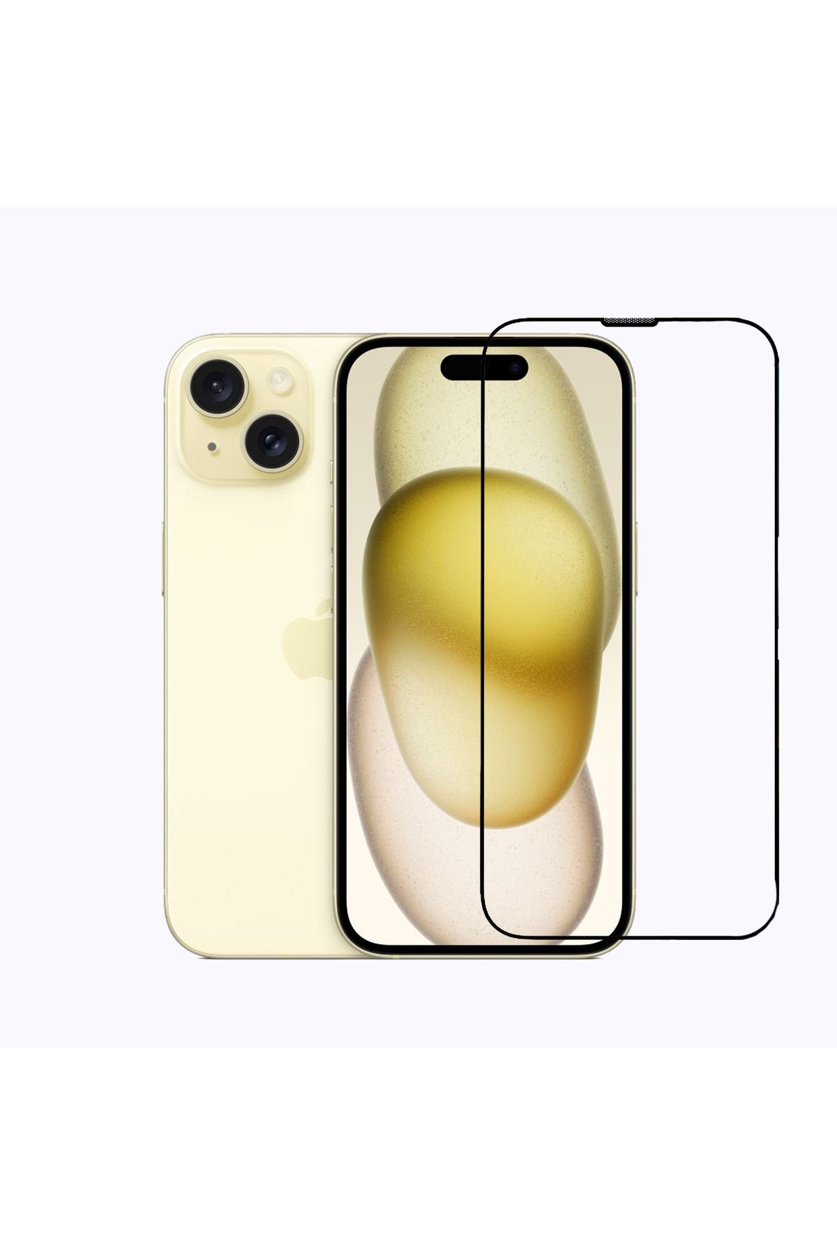 iPhone 15 Plus Compatible Premium Quality Powder Filter Full -Covering Screen Protector