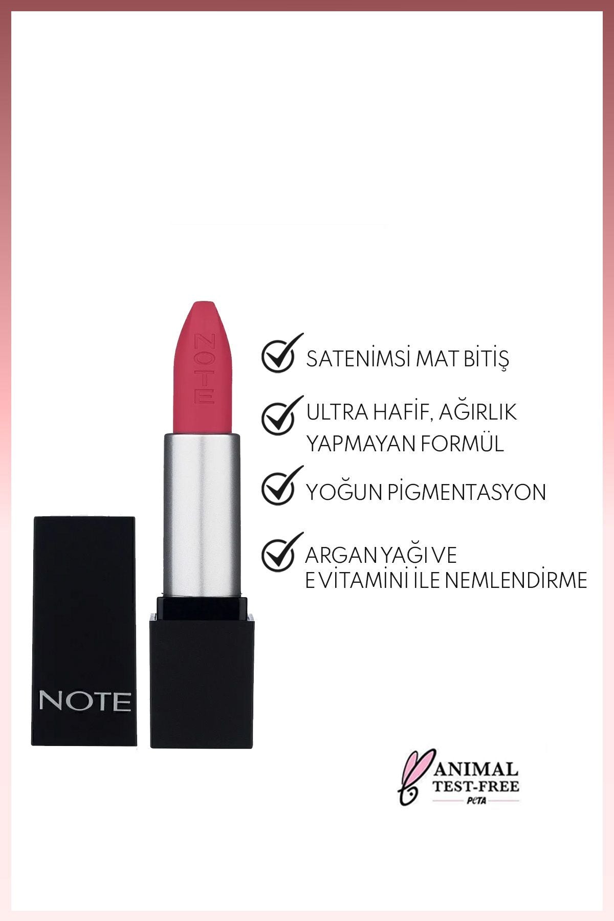 Mattever Lipstick semi -matte satin finish lipstick 14 Dear Cherry - Pink