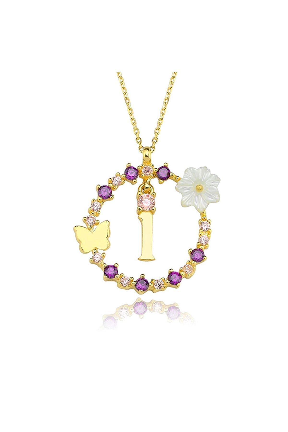 Magnolia Flower Dreams Glitter 14k Gold IT WAGE WOMEN'S NECKLACE