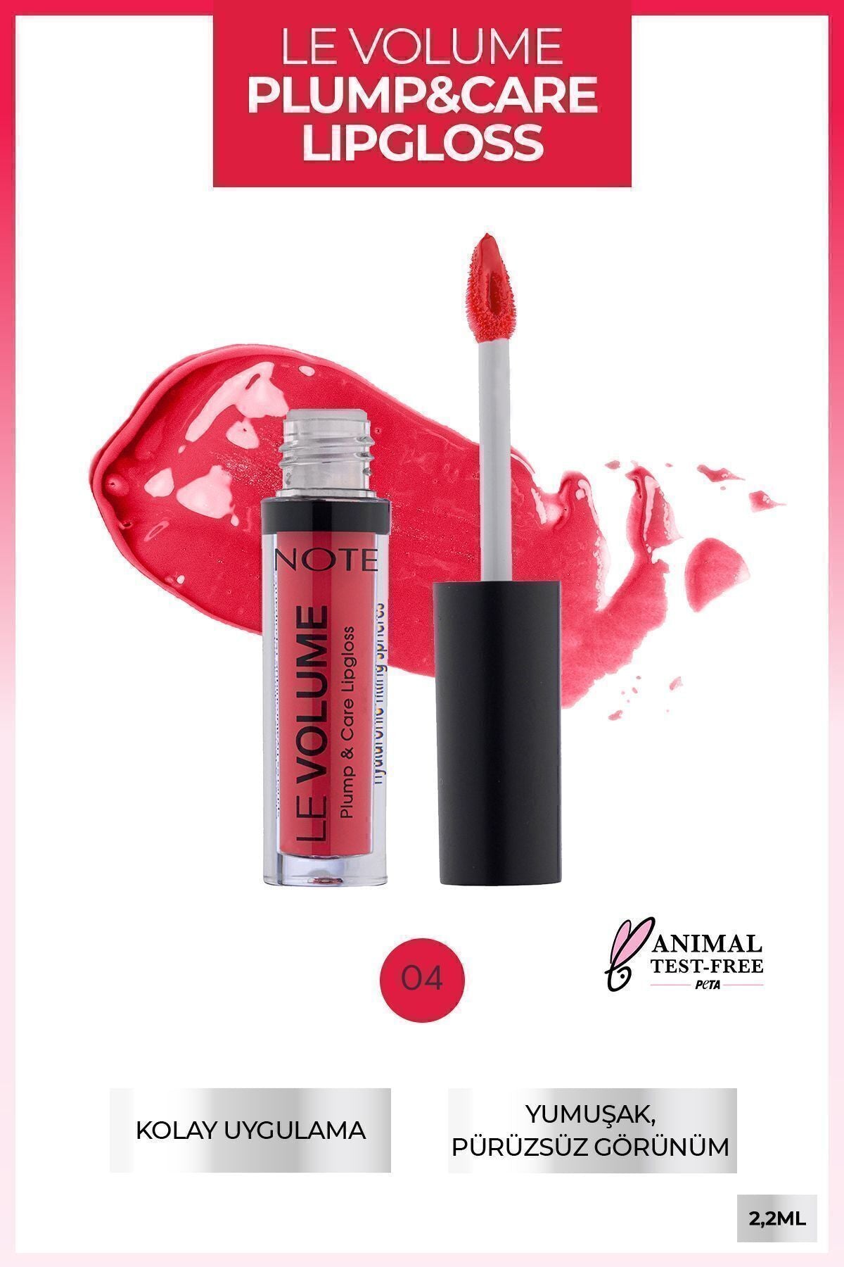 Le Volume Plump & Care Lipgloss Moisturizer Lip Grinder - 04 Like A Star - Pink