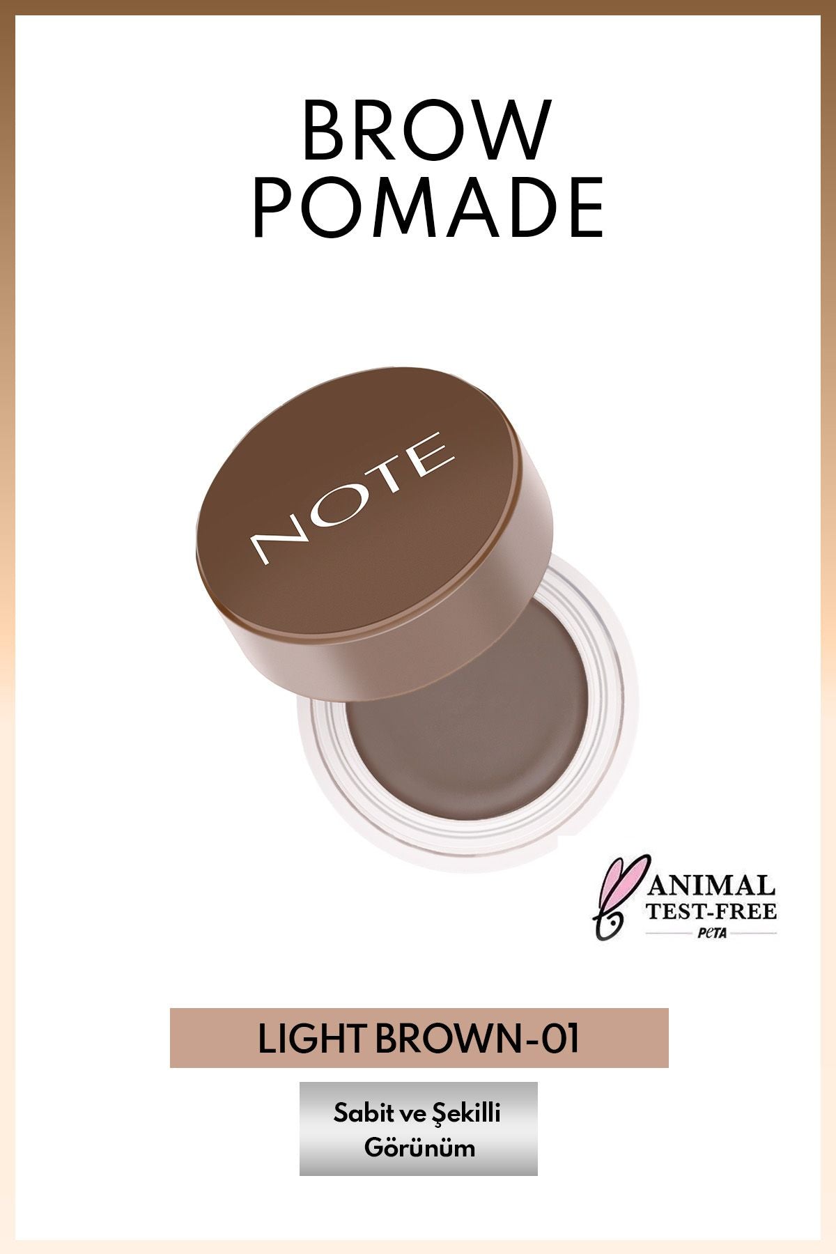 Brow Pomade Permanent Kas Pumad - 01 Light Brown - Light Brown
