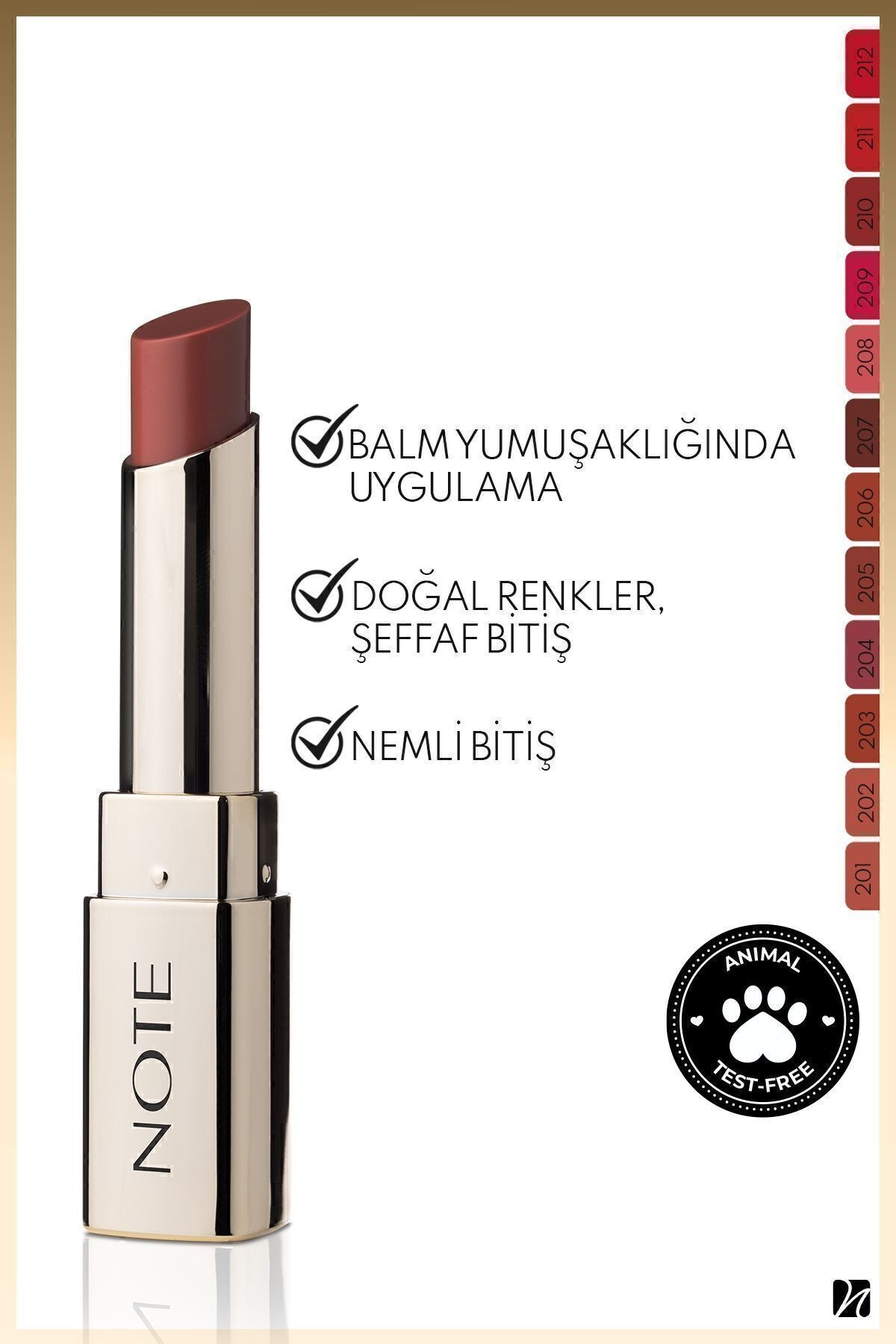 Iconic Sheer Lipstick Nemlendirici Parlak Ruj 205 Mystick - Nude