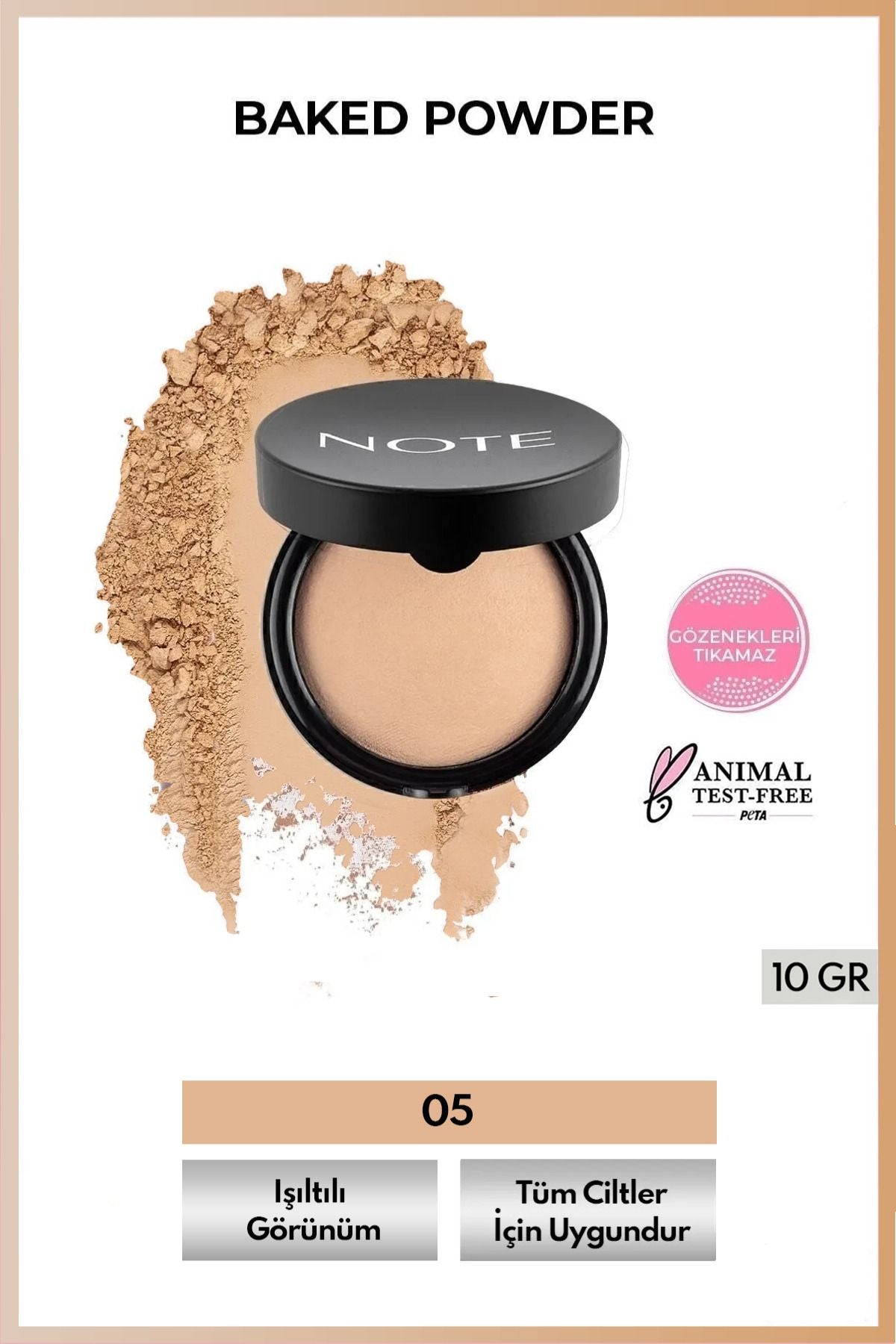 Baked Powder sparkled finish baked powder powder - 05 Soft Beige