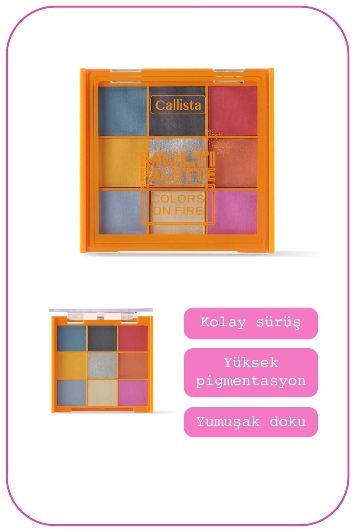 Multi Palette Eyeshadow Matte and Luminous Powder Eye Shape Palette - 101 Colors on Fire