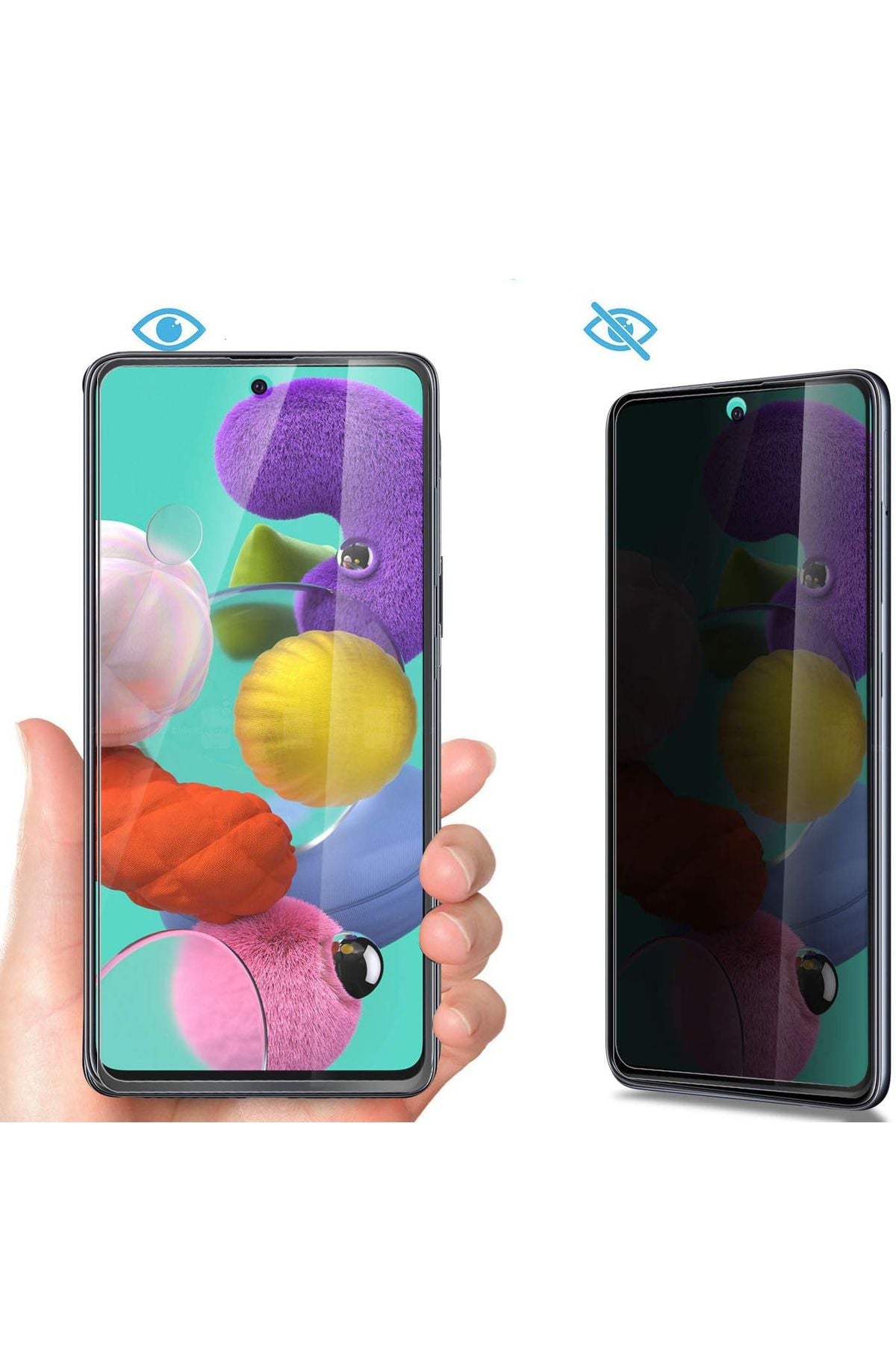 Samsung Galaxy A51 compatible glass Privacy Ghost Full Covering Screen Protector