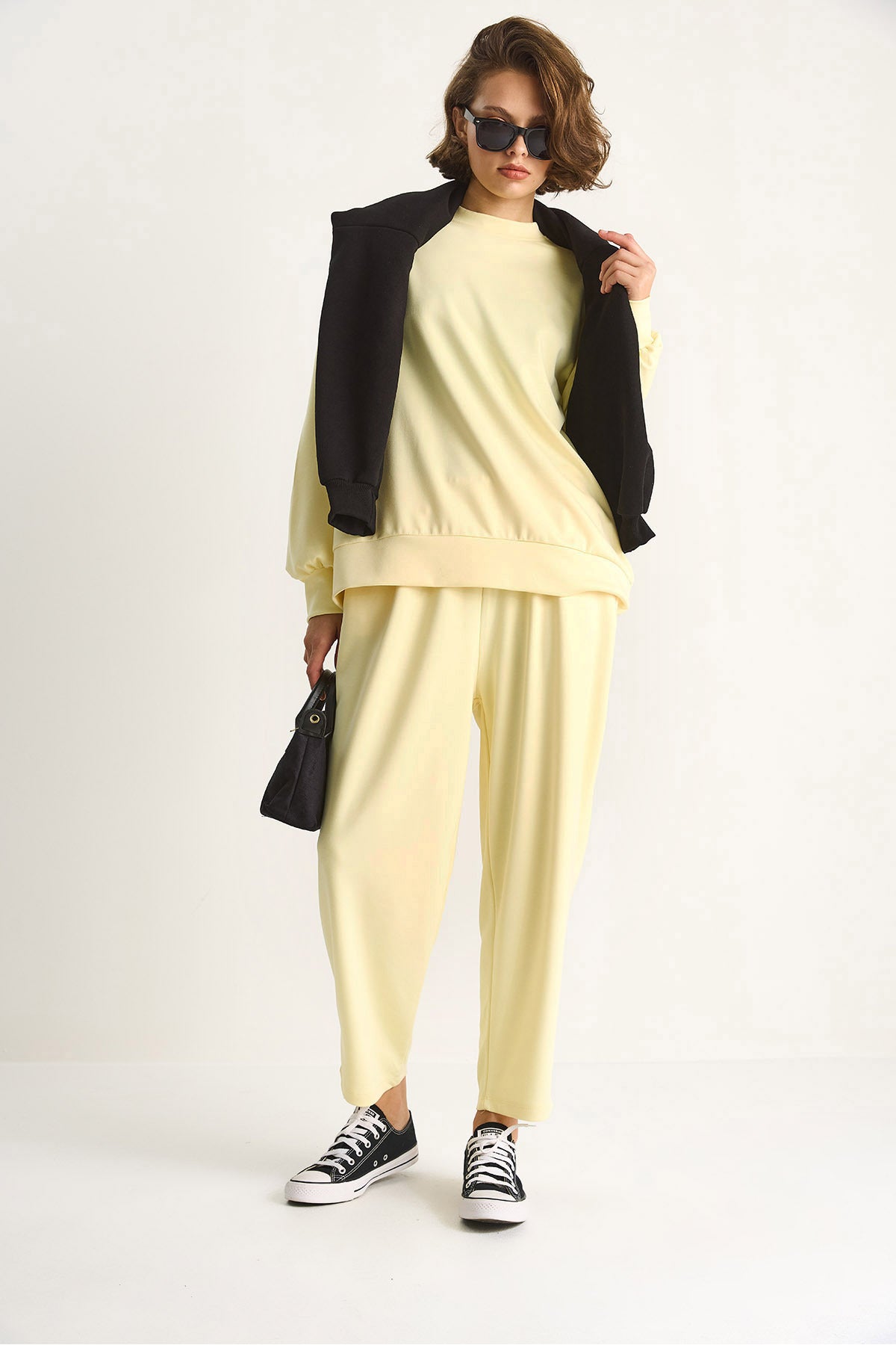 Women's Crew Neck Oversize Bottom-Top Suit 60284065