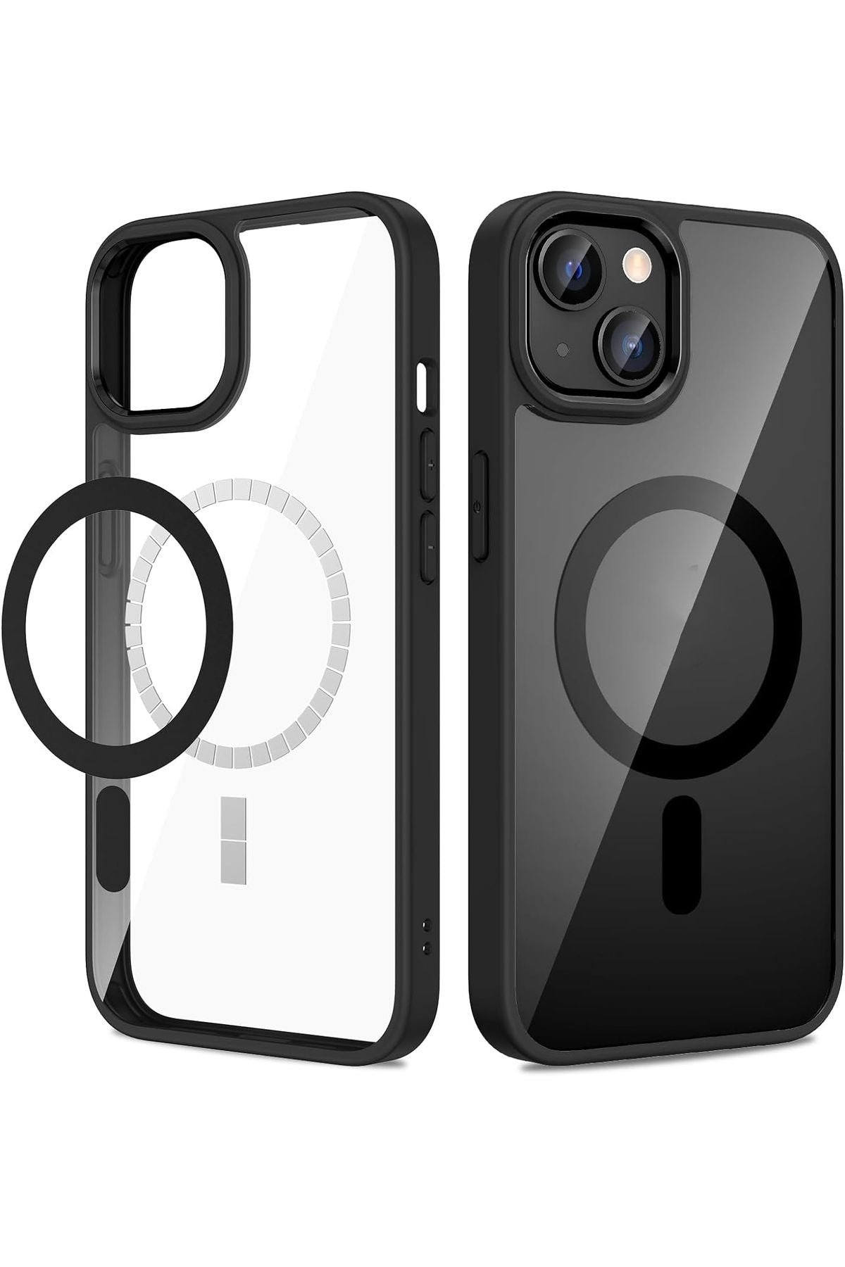 iPhone 13 compatible camera protruding edge with colorful sensitive button Magsafe case