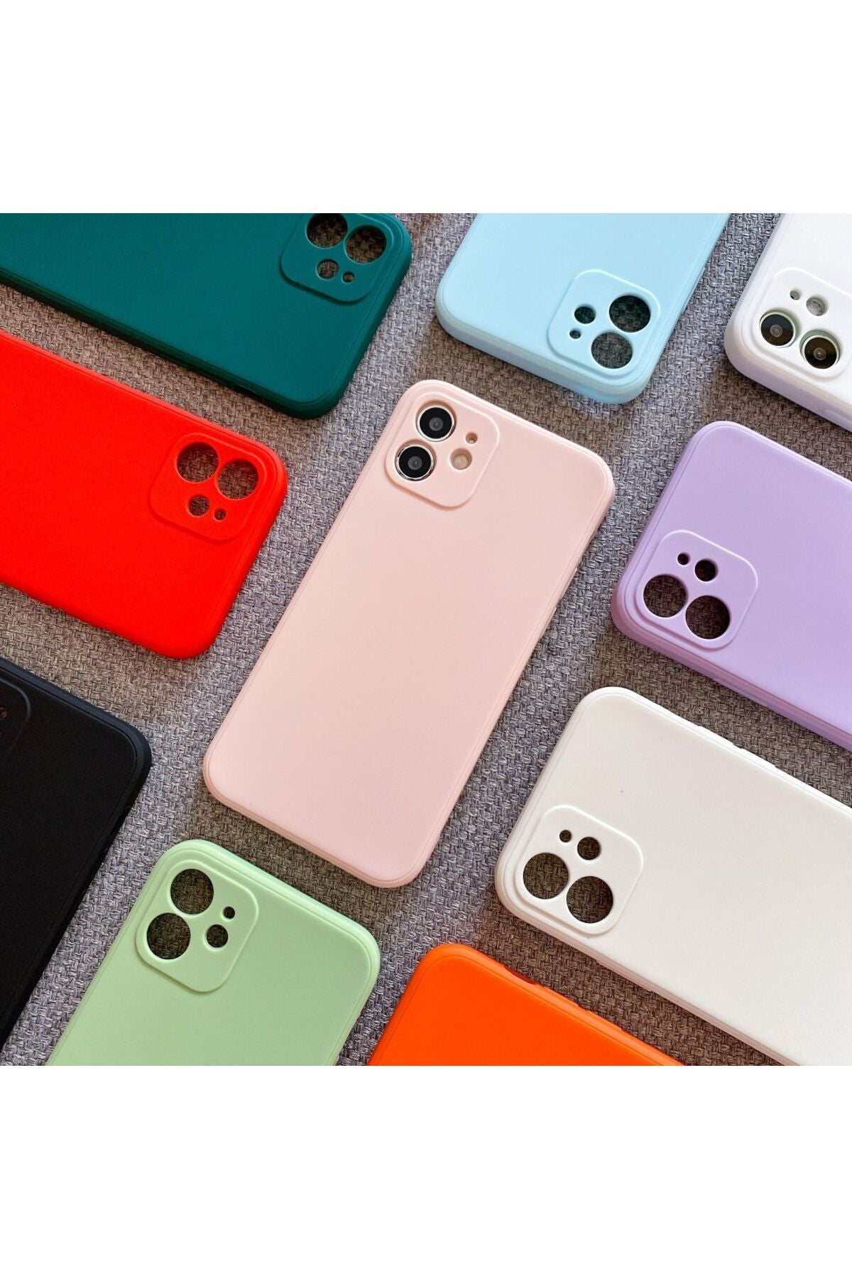 IPhone 11 compatible (angular 12 -looking) velvet camera protected launch cover
