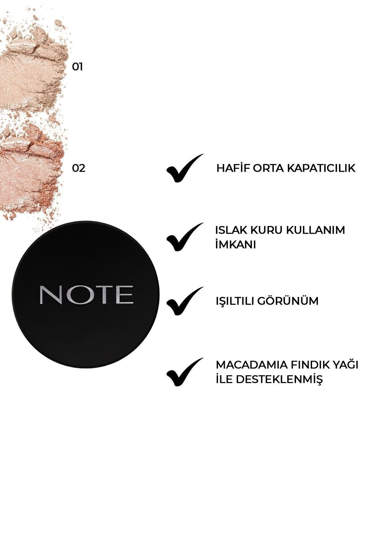 Baked Highlighter Işıltılı Fırınlanmış Toz Aydınlatıcı - 01 Moonlight