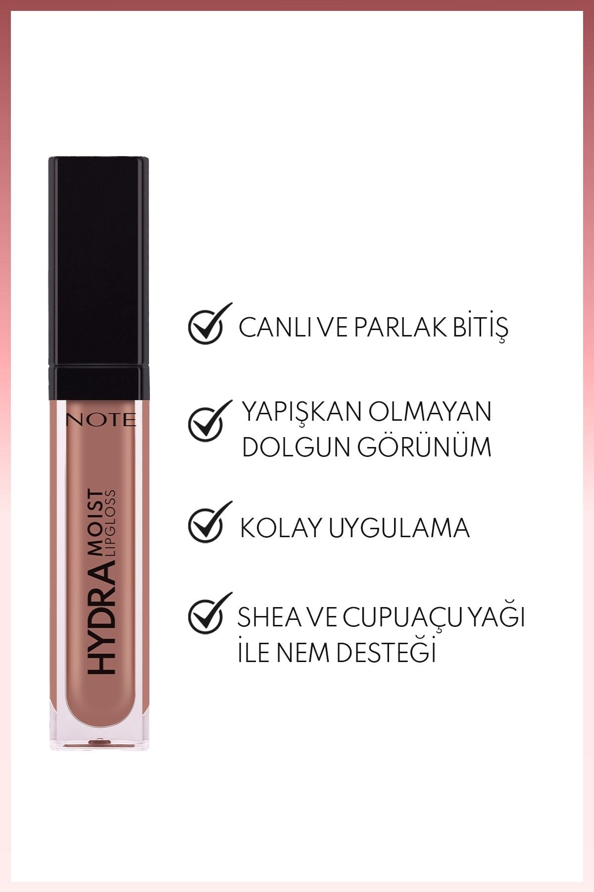 Hydramoist lipgloss moisturizing lip shine - 24 Smell of Coffee - Nude