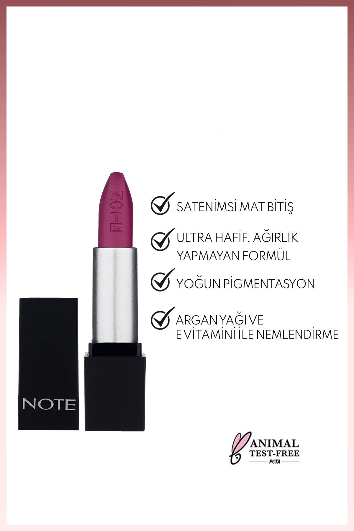 Mattever Lipstick semi -matte satin finish lipstick 10 shocking fuschia - purple