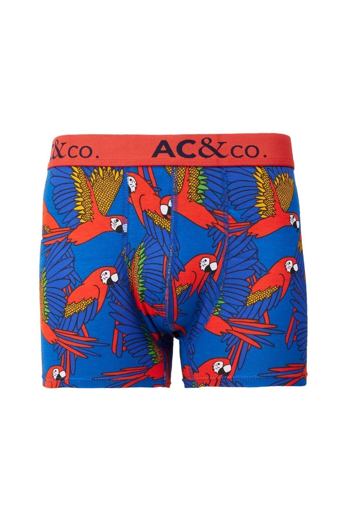 Men's Navy Blue-Cycle Patterned Patterned Pattern 3-Boxer Package