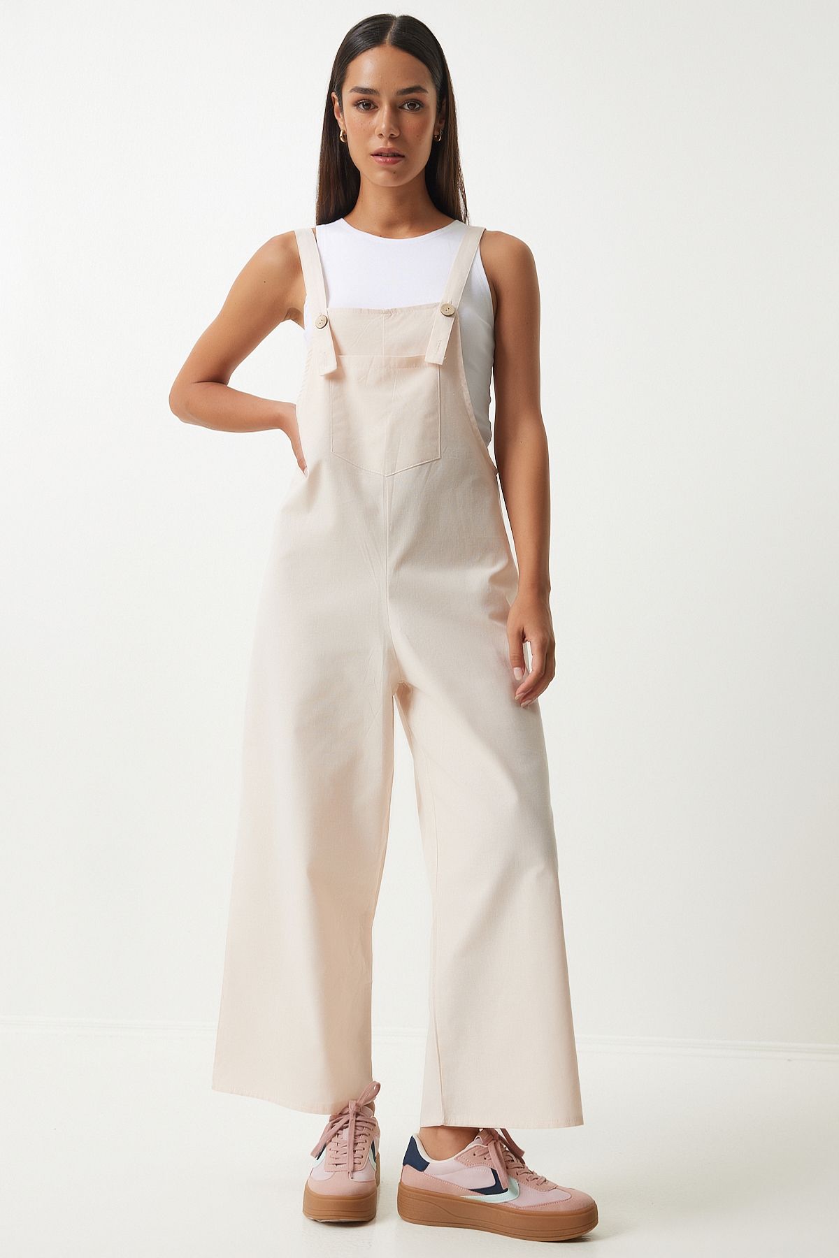 Women's Cream Hanger Thin Gabardin Summer Gardener Tulum KY00011