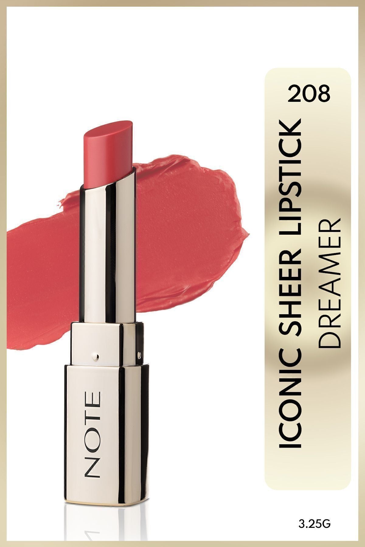 Iconic Sheer Lipstick Moisturizer Bright Lipstick 208 Dreamer - Pink