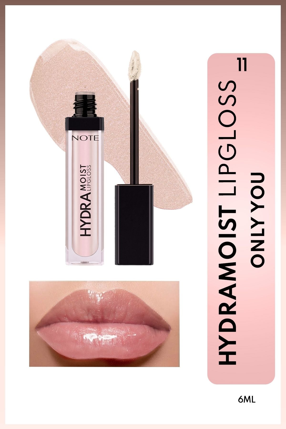 Hydramoist lipgloss moisturizer lip shine - 11 only you - glittering