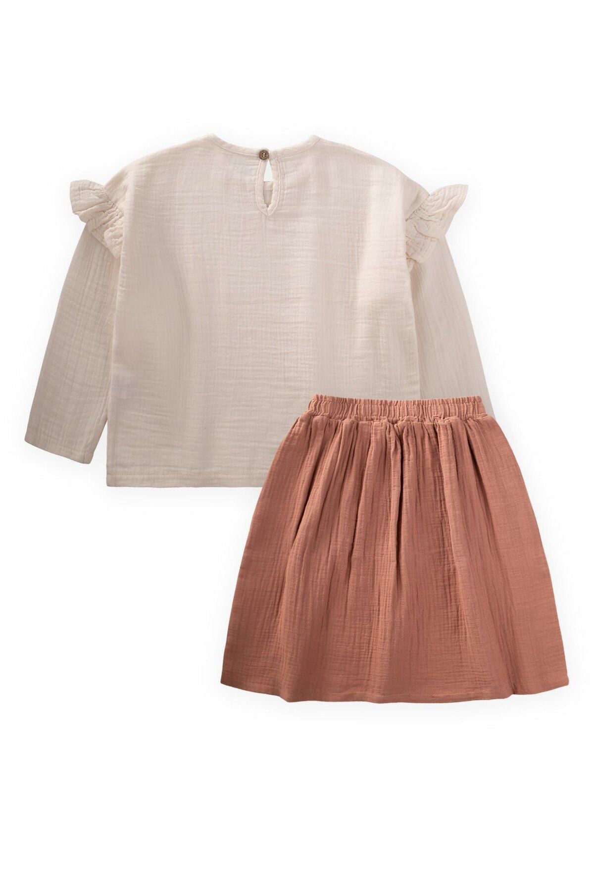 ORGANIC OVERSESSLE BOHEM BLOUSE LONG SNOKE TEAM 2-8 YEARS NATUREL