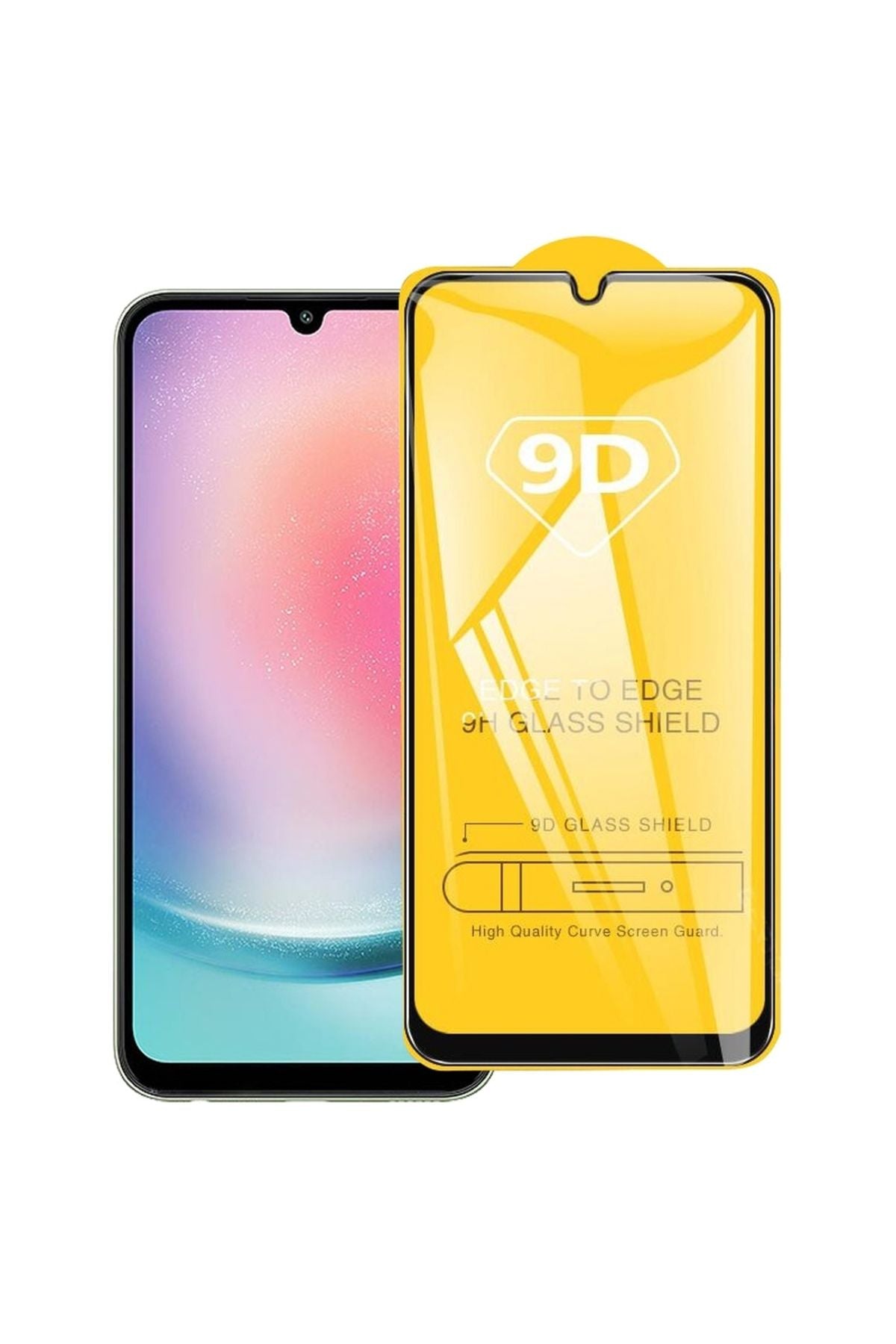 Samsung A24 compatible 9D Pro Maxi Glass full -covering screen saver