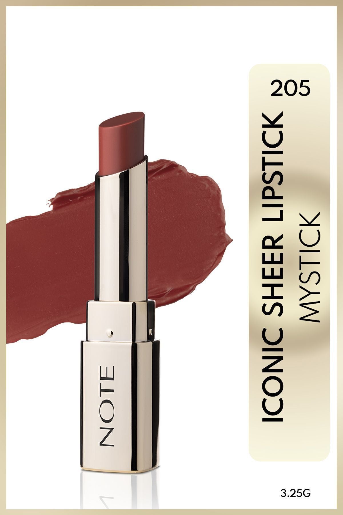 Iconic Sheer Lipstick Nemlendirici Parlak Ruj 205 Mystick - Nude
