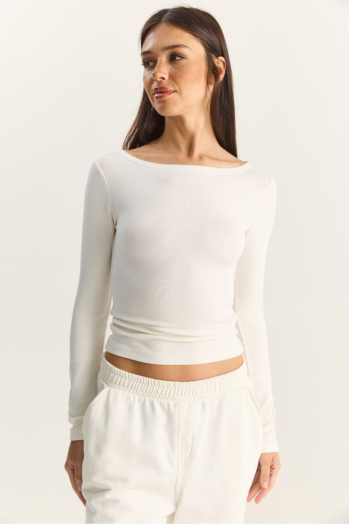 Women's Cotton Boat Neck Blouse 6025 60283832