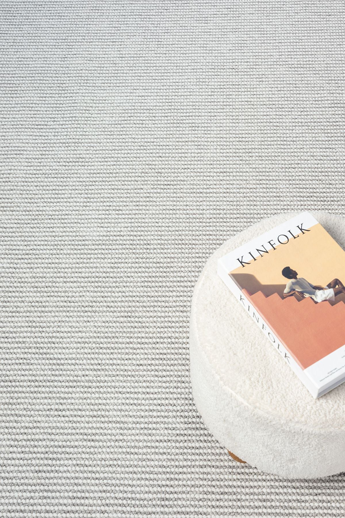 NATUREL CURRENT SOFT TEXTED WHITE GRA ISKANDINAV CORRIDOR CUTTING ROAD CARPET CARPET