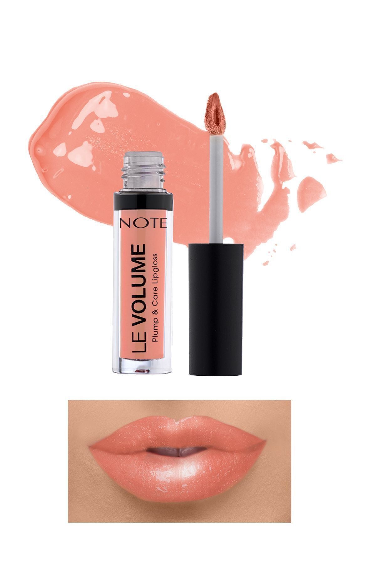 Le Volume PLUMP & CARE Lipgloss Moisturizer Lip Grinder - 15 Peachy Drop - Nude