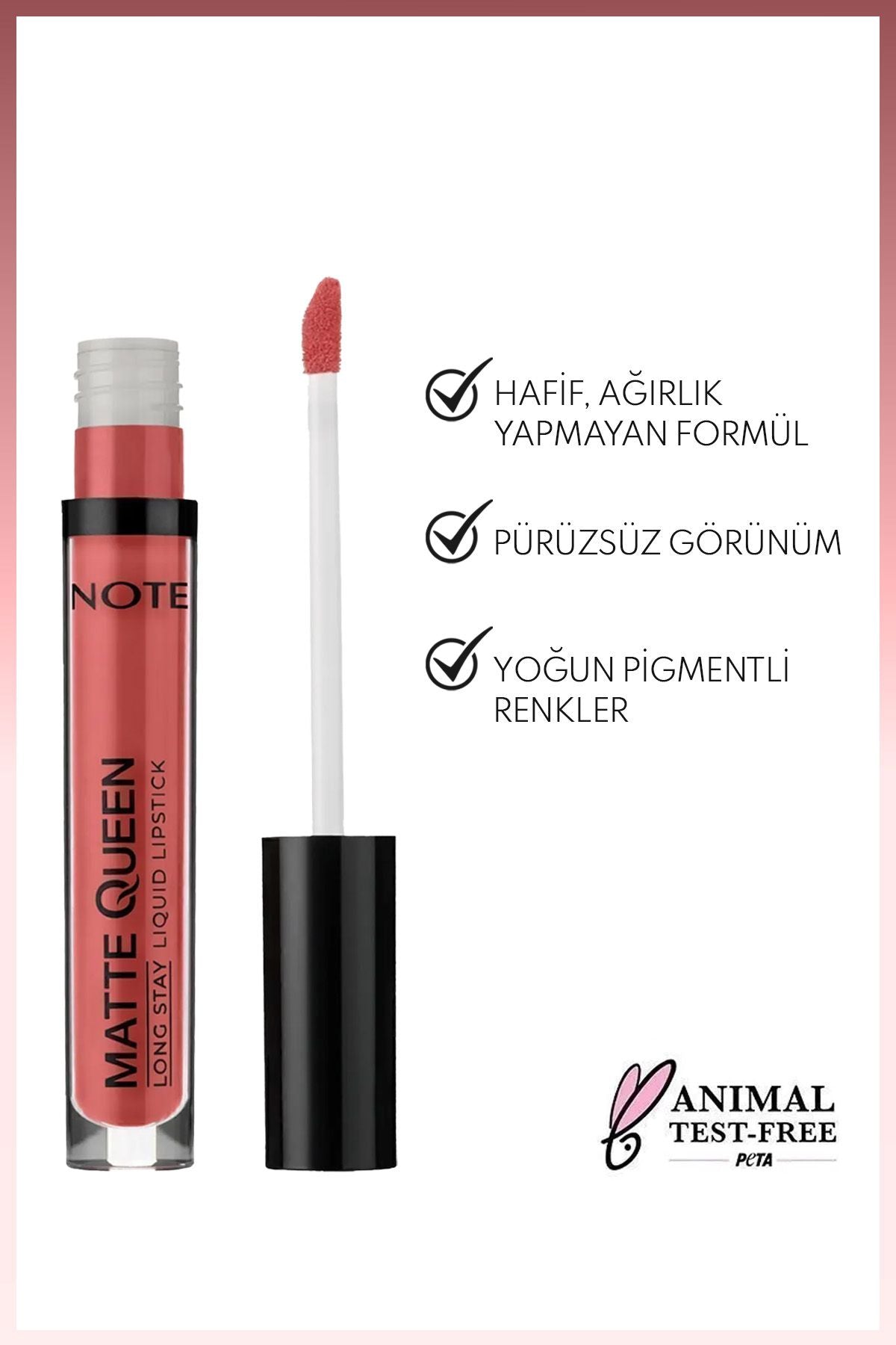 Matte Queen Lipstick Permanent Matte Lipst Lipstick - 05 Summer Charm - Pink