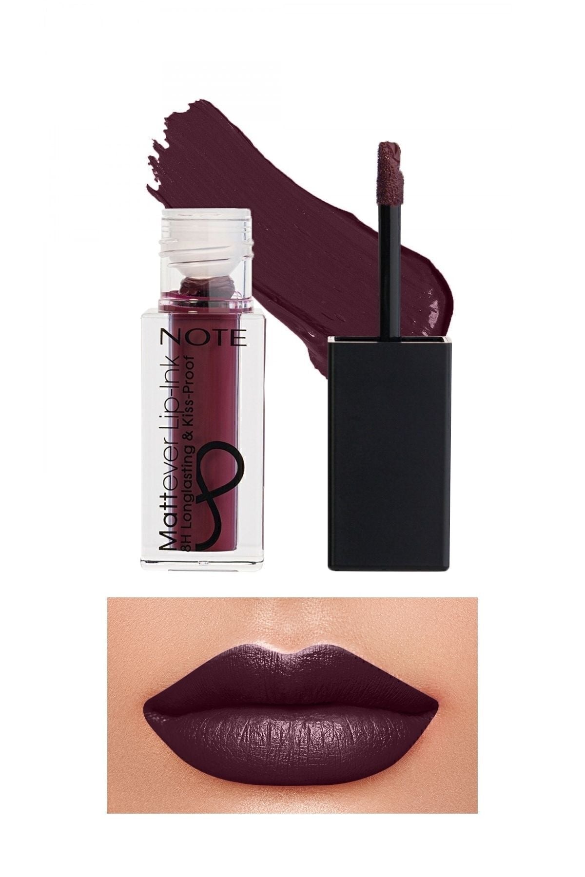 Mattever Lip -UNK matte and permanent liquid lipstick 16 plum queen - purple