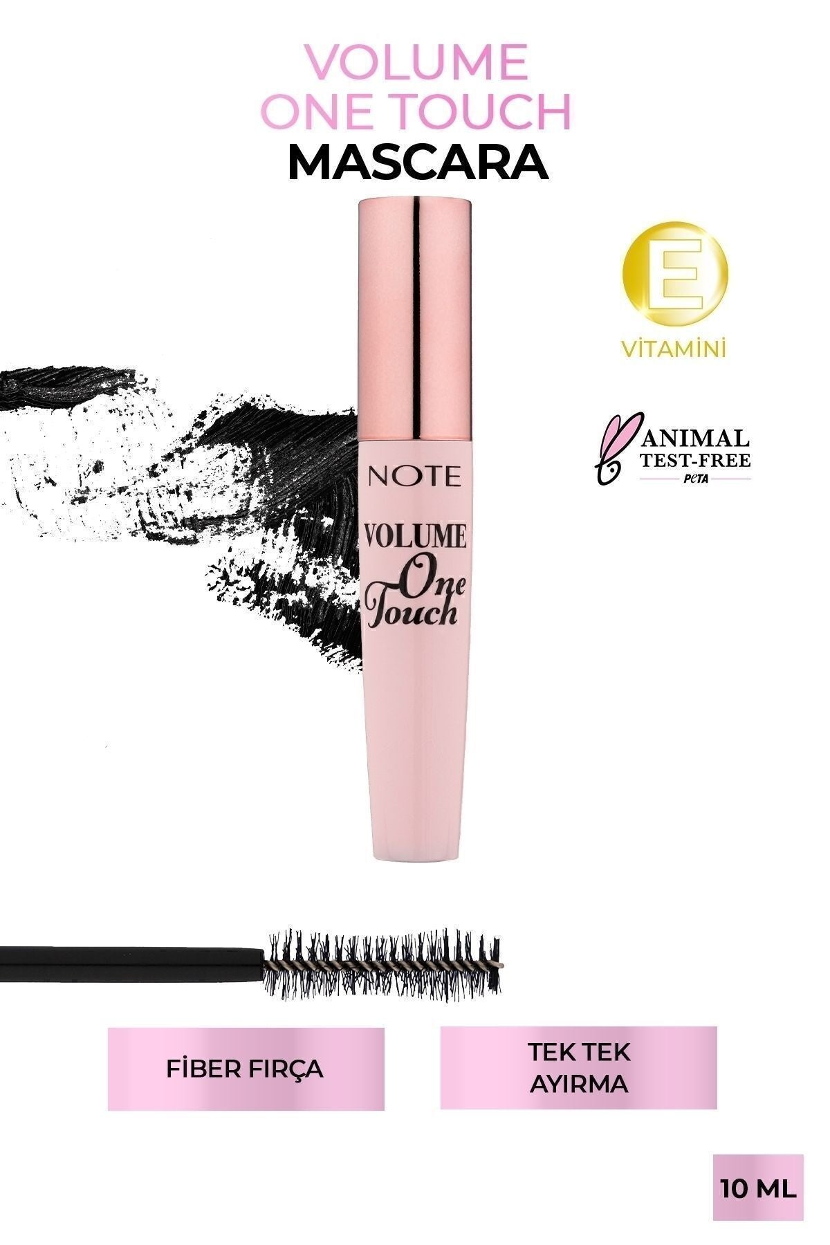 Volume One Touch One individually separation and volume effective mascara - black