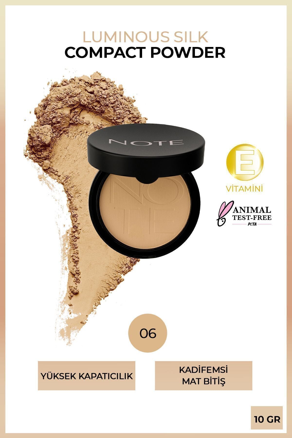 Luminous Silk Compact Powder 06 Dark Honey Matte End Funding Facial Powder