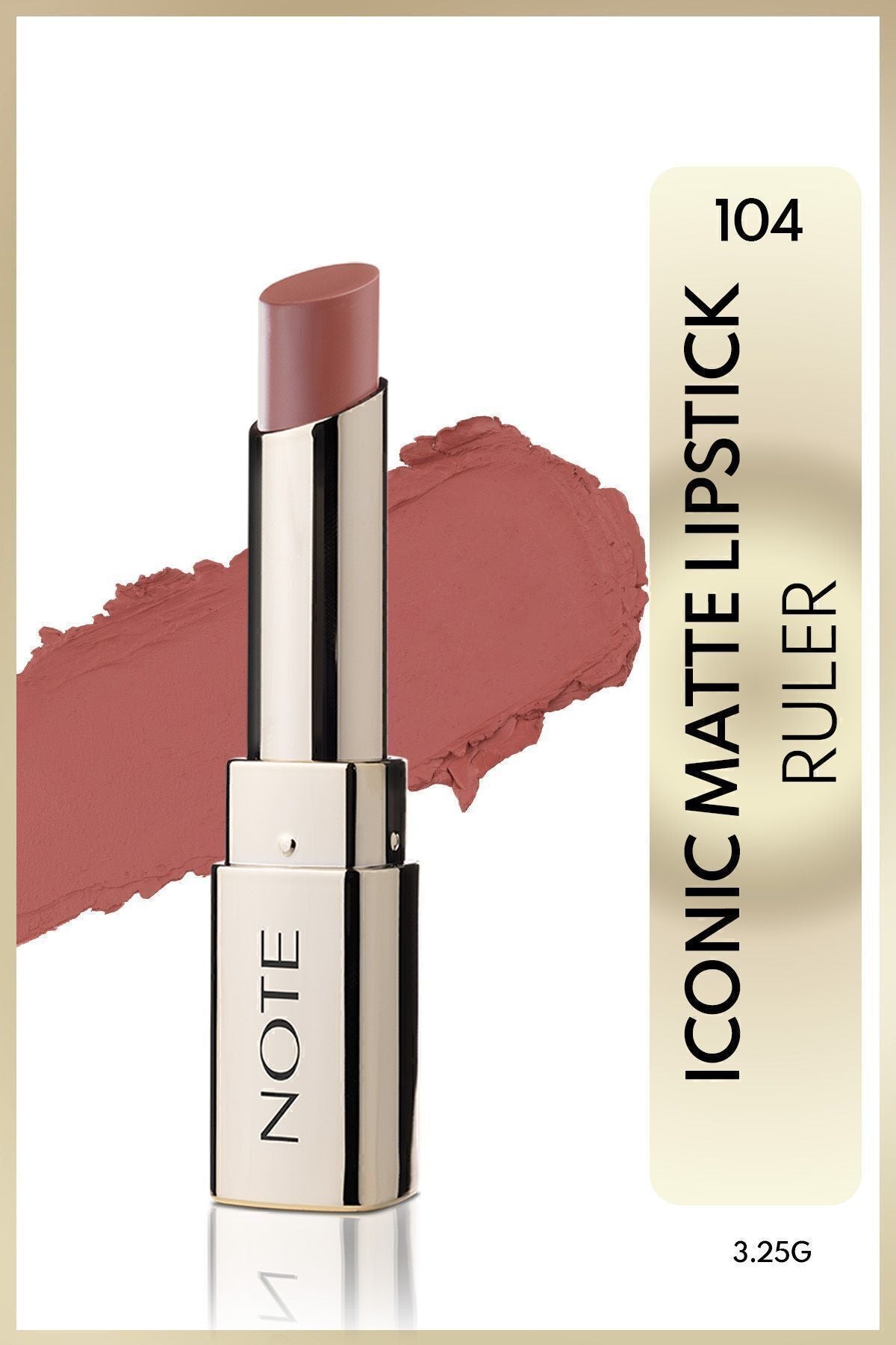 Iconic Matte Lipstick Permanent Matte Lipstick 104 Ruler - Pink