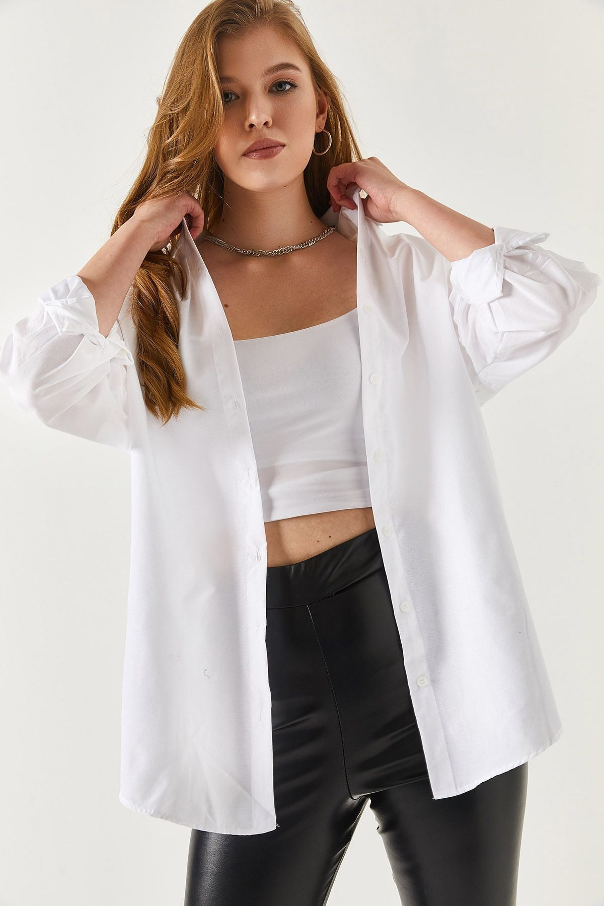 Long Basic Shirt - White