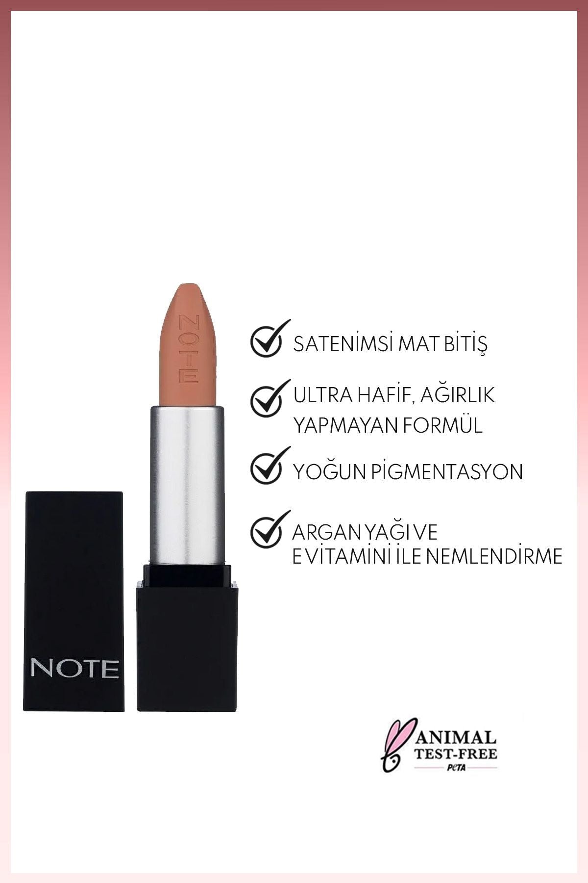 Mattever Lipstick semi -matte satin finish lipstick 03 Ethereal - Open Nude