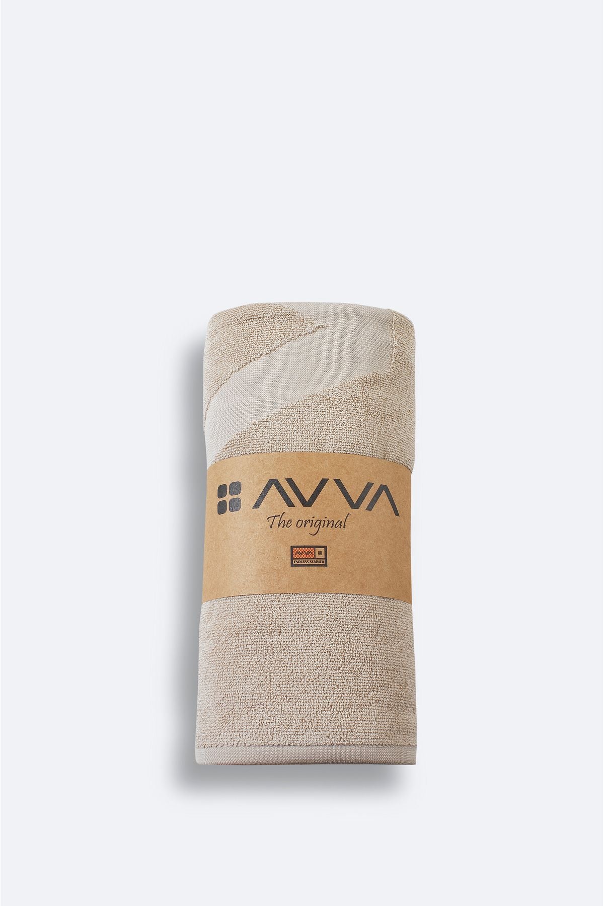 Men's Beige 100 %Cotton Soft High Water Absorption Beach Towel A41y8204