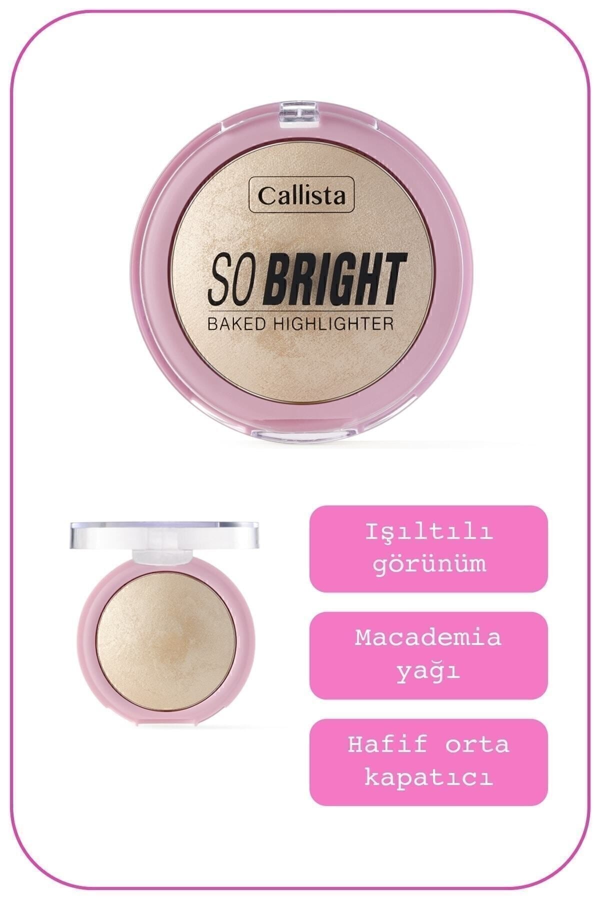 So Bright Baked Highlighter Glittering Baked Powder Lighting - 01 Snowy Light
