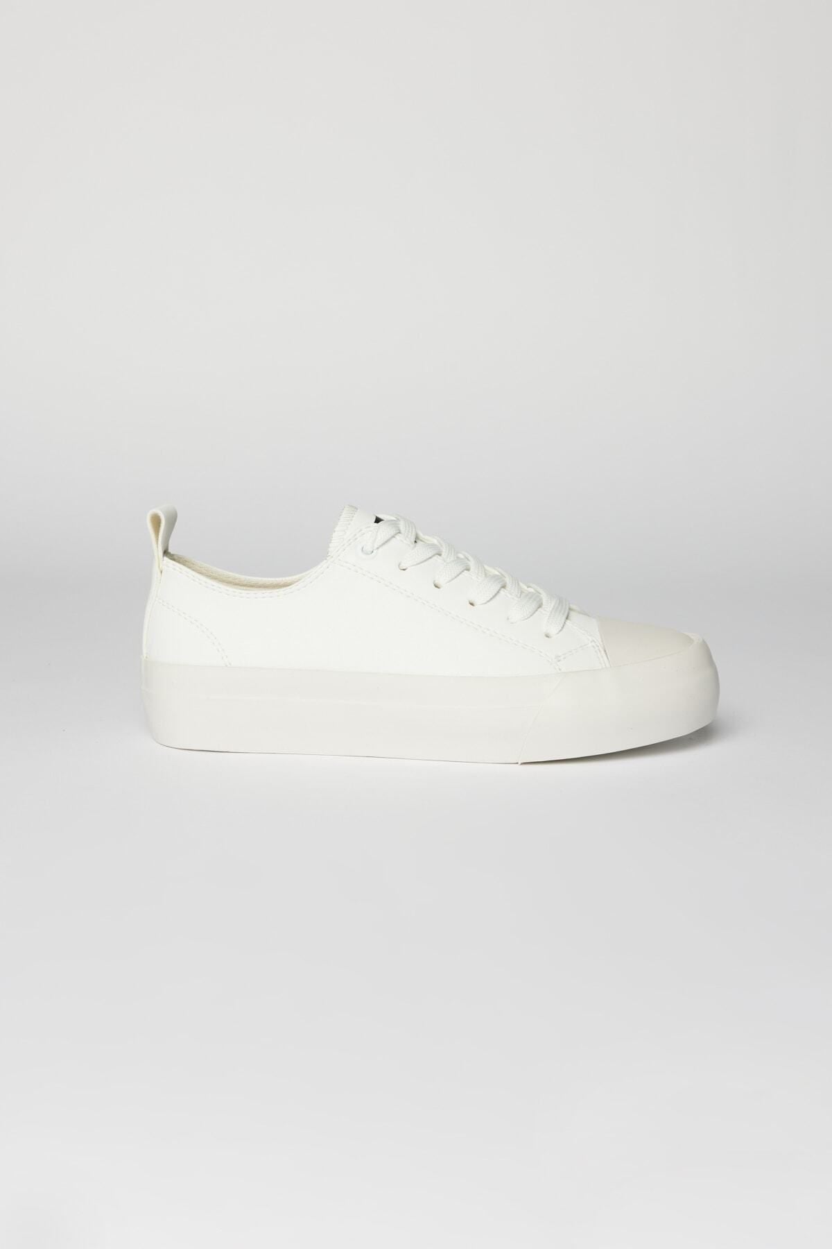 Flexible Flexible Base Pattern Free Sneaker Shoes with Men's White Lace