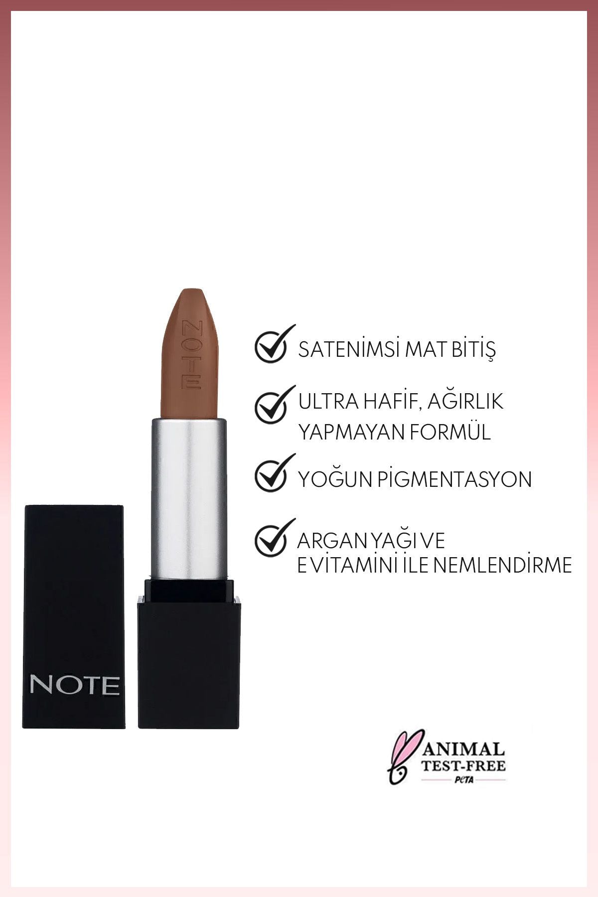 Mattever Lipstick semi -matte satin finish lipstick 02 Spring Dress - Brown