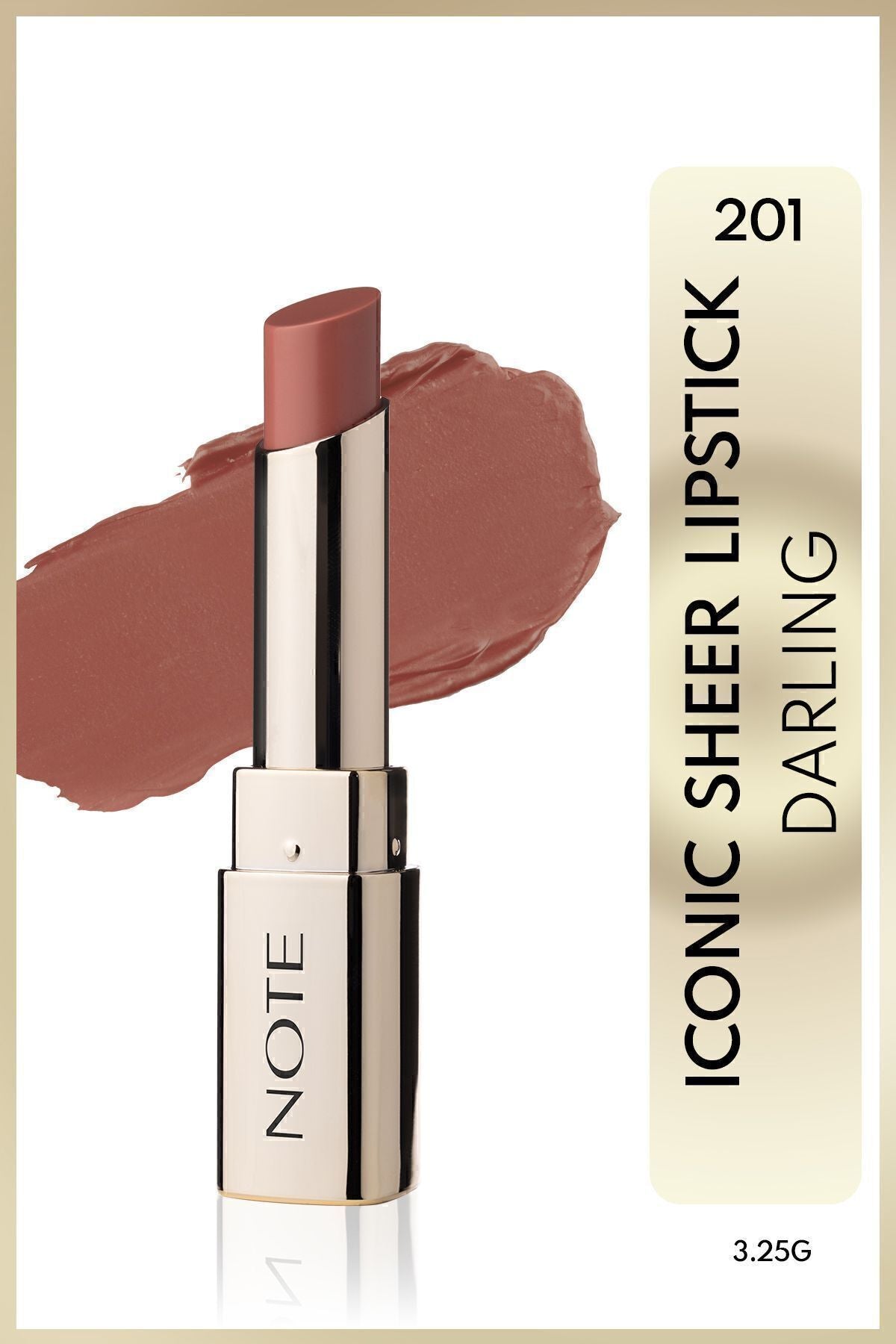 Iconic Sheer Lipstick Moisturizer Bright Lipstick 201 Darling - Nude
