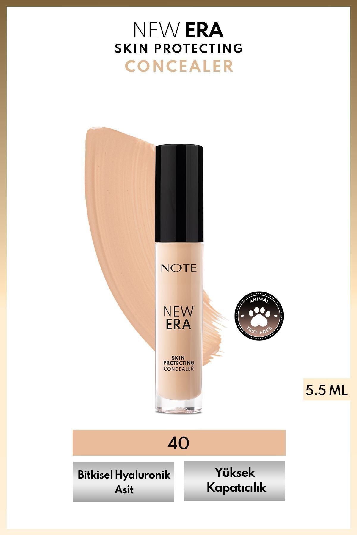 New Era Skin Protecting Concealer under -eye concealer with damp finish - 40 Soft Ivory