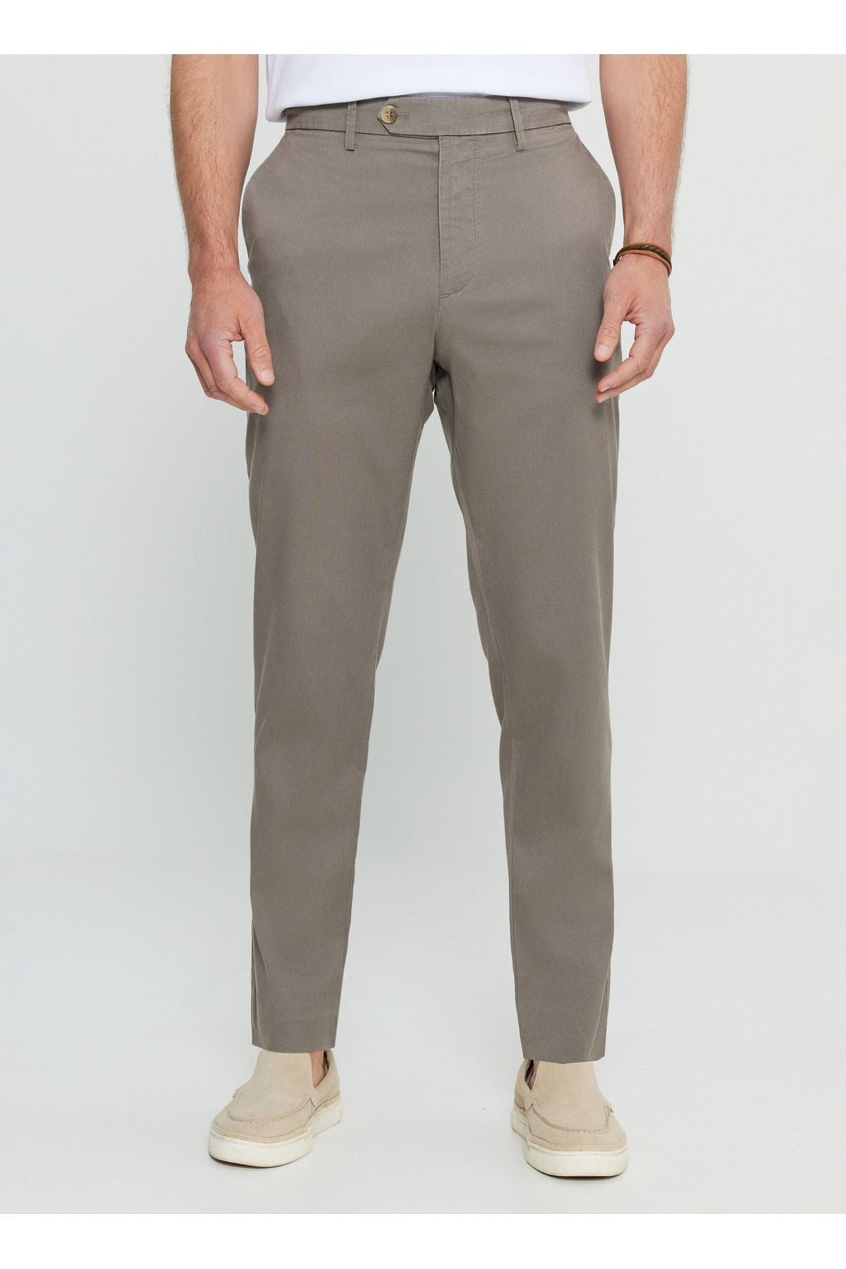 Altınyıldız Classics Normal Waist Normal Paça Slim Fit Mink Men's Pants Ace001252091_VIZ