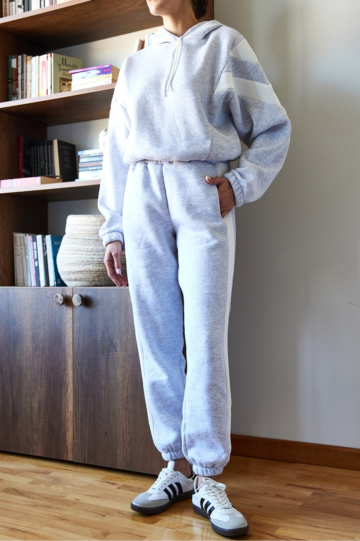 Women's Three Thread Raised Piece Bottom Top Set 60351195