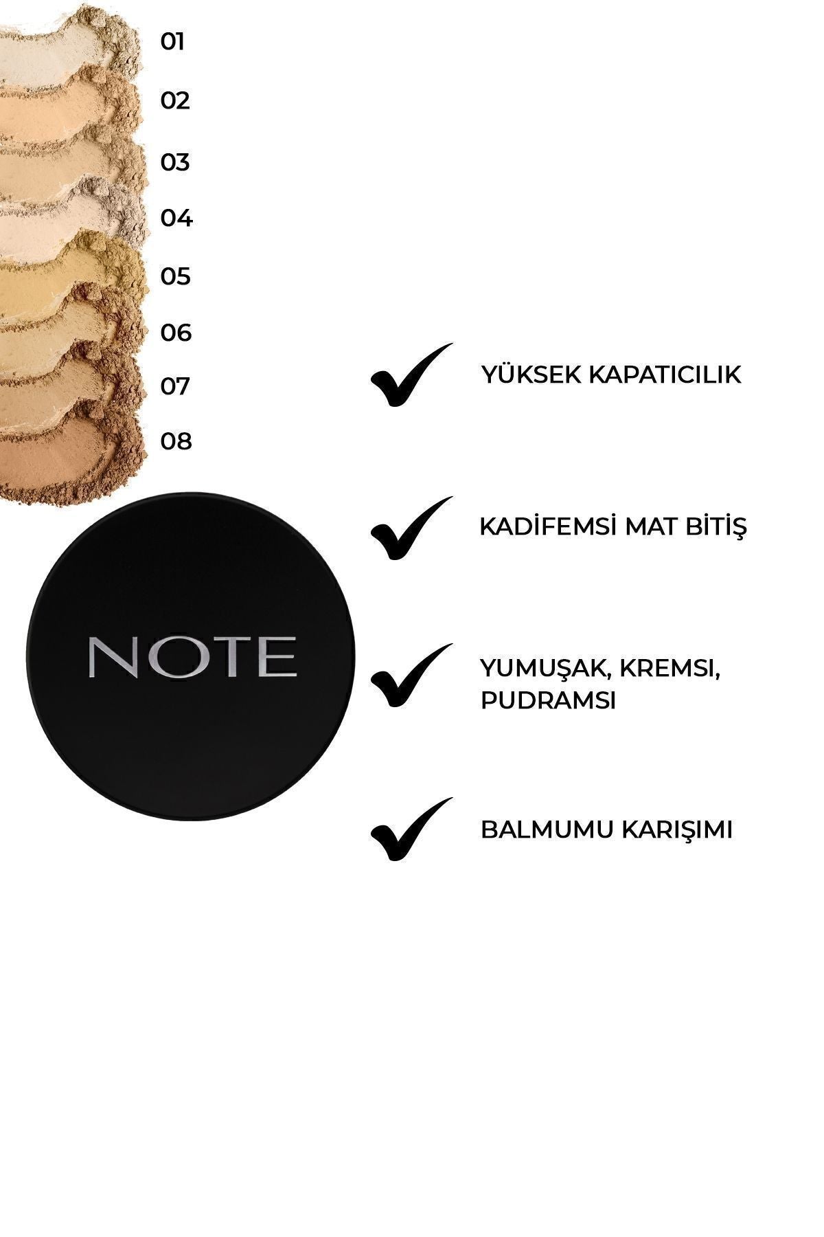 Luminous Silk Compact Powder Mat Bitişli Toz Pudra - 01 Beige