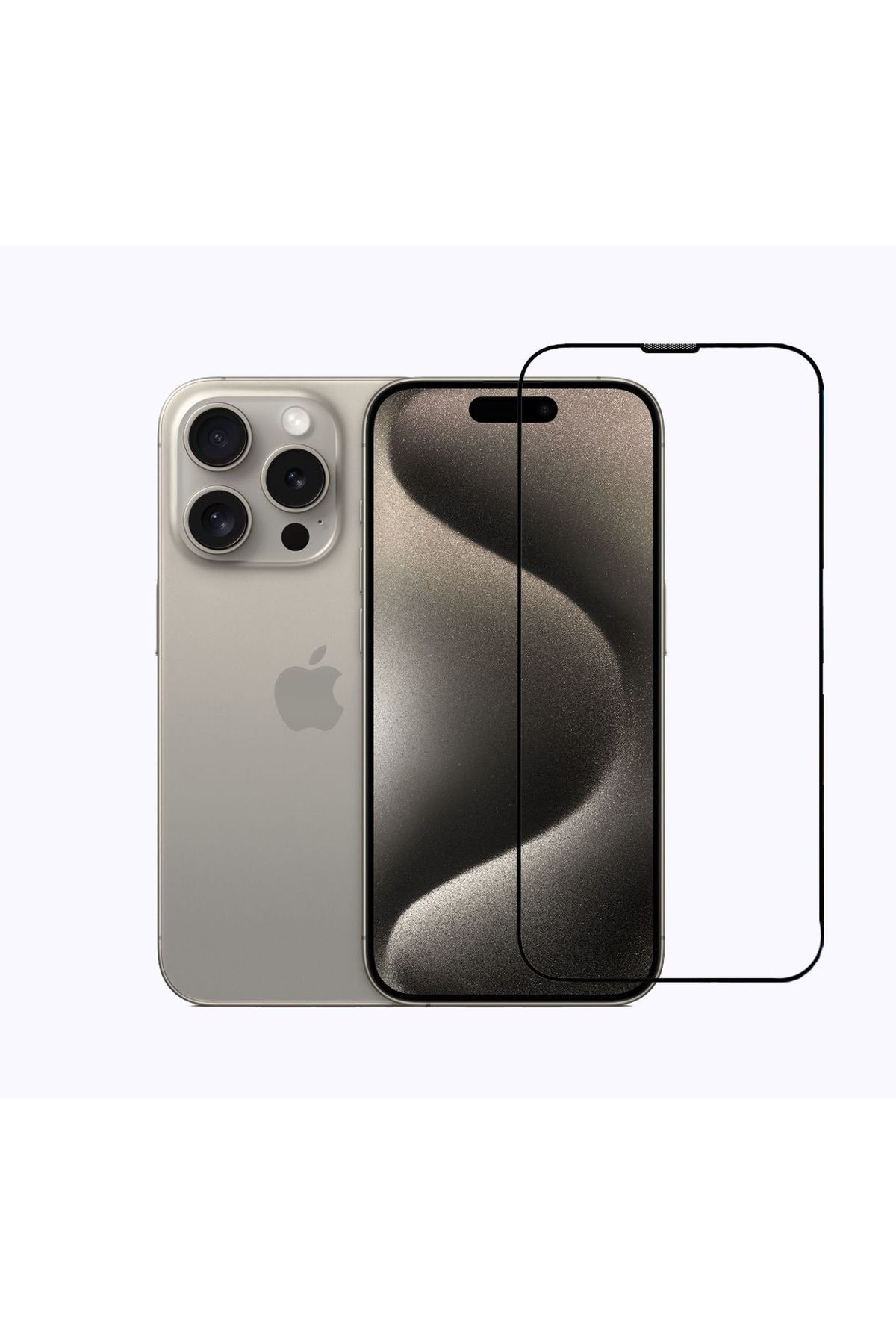 iPhone 15 Pro Compatible Premium Quality Powder Filter Full -Covering Screen Protector