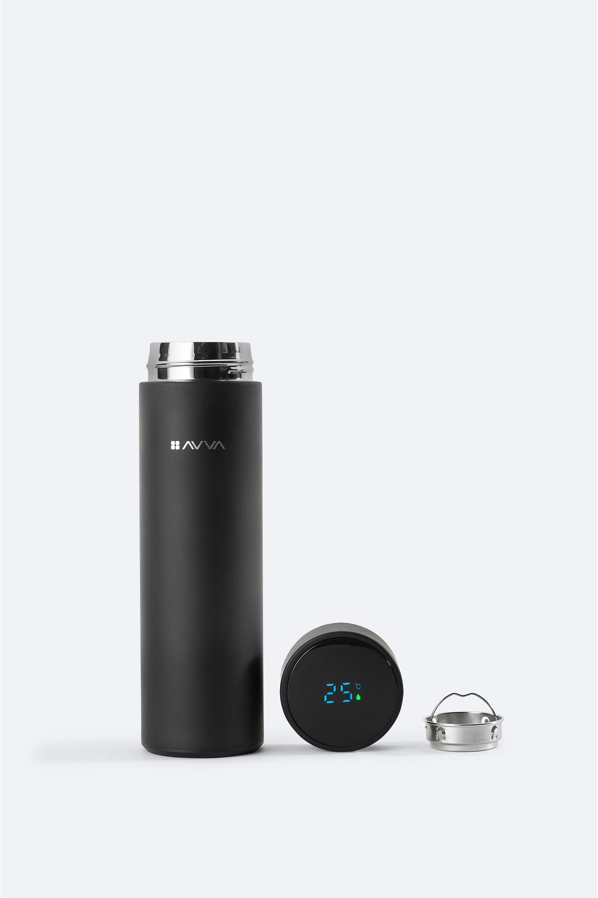 Men's Black Sport heat indicator stainless 100 %steel thermos 500 ml B009903