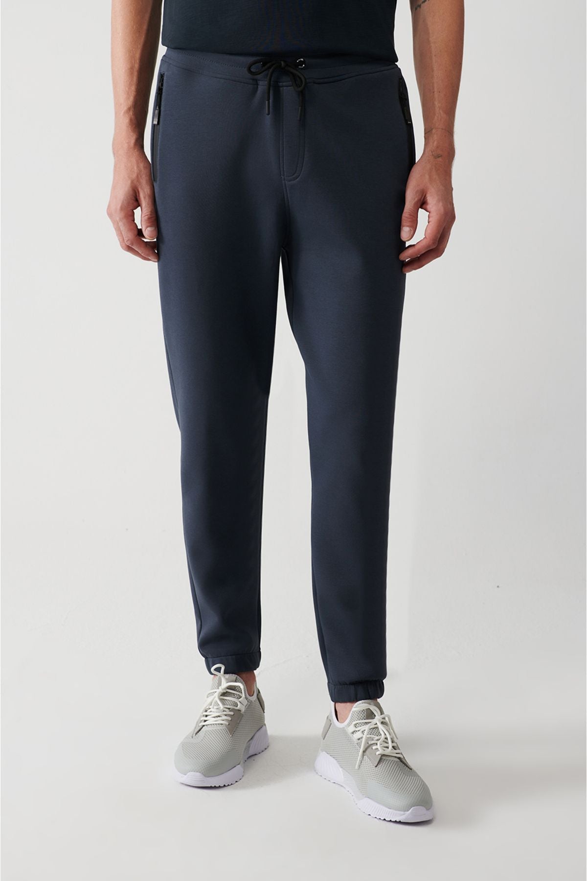 Men's anthracite flexible interlok fabric rubber tracksuits six B003400