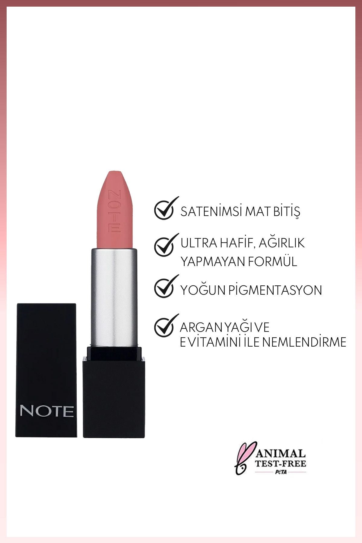 Mattever Lipstick semi -matte satin finish lipstick 05 Rose Delights - Pink