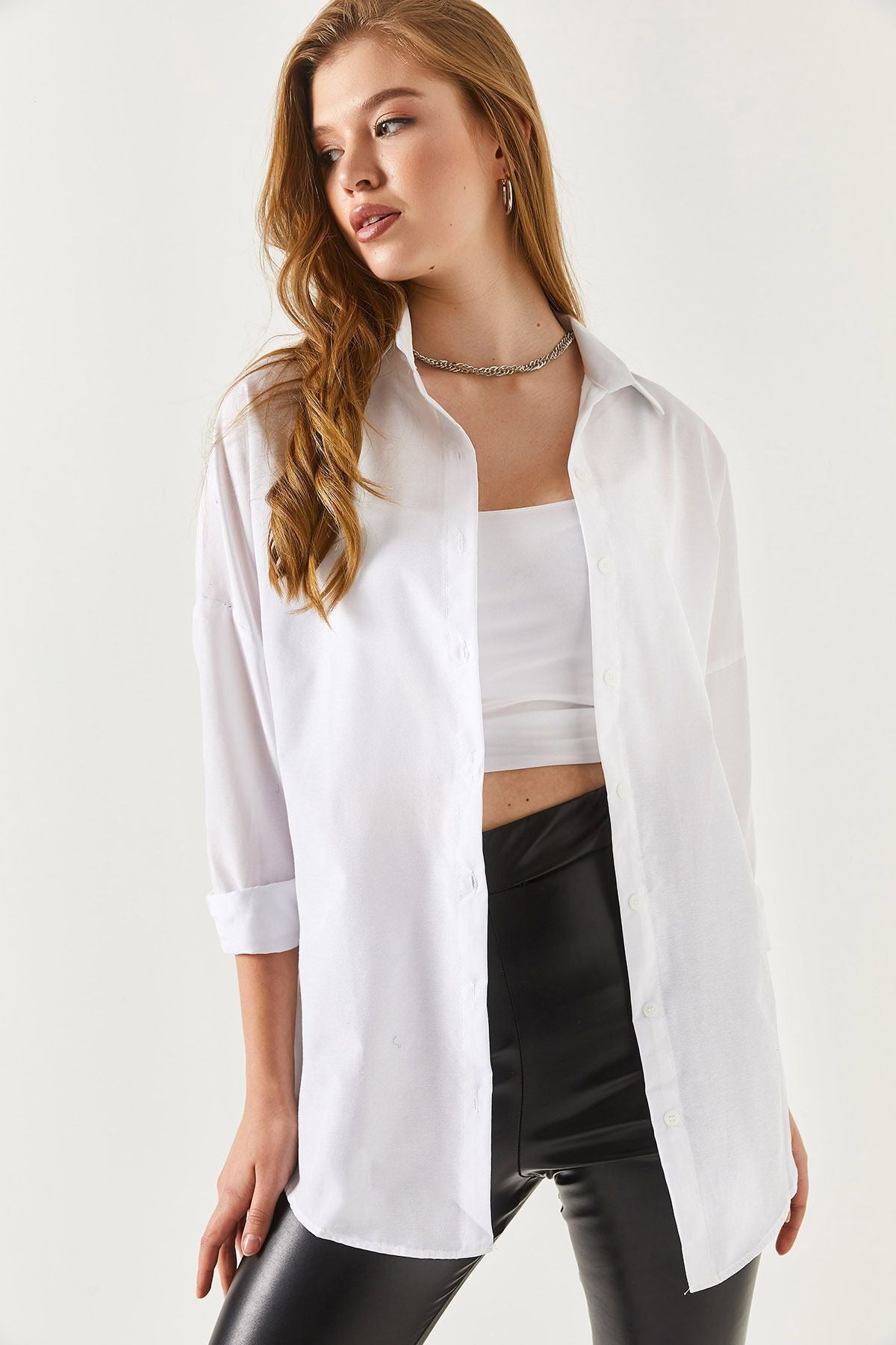 Long Basic Shirt - White
