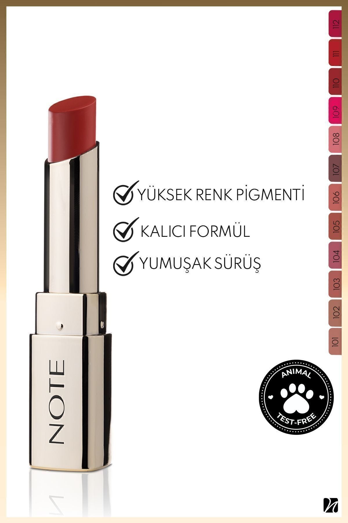 Iconic Matte Lipstick Permanent Matte Lipstick 112 Powerful - Red